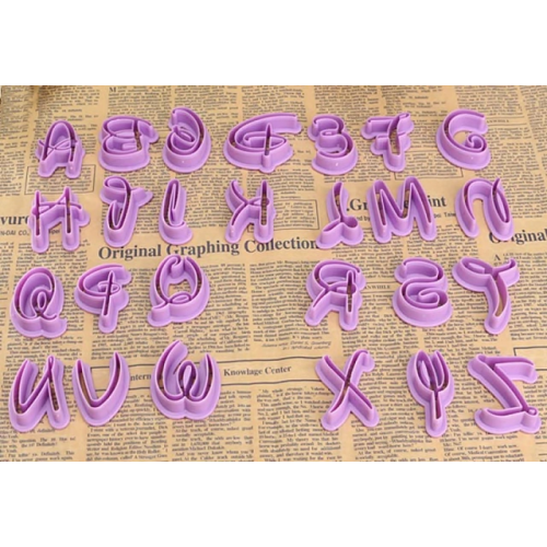 Foremki wykrawacze do lukru Alfabet litery