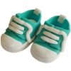 Figurki ozdoby na tort buciki trampki dekoracje na roczek baby shower urodziny buty turkusowe