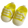 Figurki ozdoby na tort buciki trampki dekoracje na roczek baby shower urodziny buty żółte