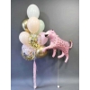 Balon foliowy pantera baloniki urodziny mix róż złoto