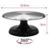 Patera obrotowa dekorator do tortu ciasta aluminiowa 30 cm dekoracje urodzinowe stabilna ciężka