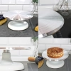 Patera obrotowa dekorator do tortu ciasta aluminiowa 25 cm dekoracje urodzinowe stabilna