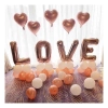 Napis balonowy love miłość zestaw balonów rose gold walentynki panieński balon