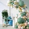 Balony girlanda balonowa dekoracja zestaw balon oliwkowa złota 108 szt