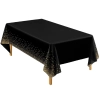Obrus urodziny czarny konfetti złoty 137x274cm