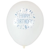 Girlanda balony na urodziny topper niebieski mix