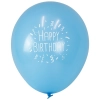 Girlanda balony na urodziny topper niebieski mix
