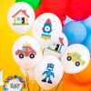 Balony dekoracja urodziny klocki piksele ozdoby 5 sztuk
