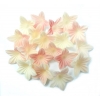 Kwiaty waflowe mini 100 sztuk różowe ombre