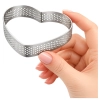 Foremka do tartaletek rant serce 10 cm forma perforowana do pieczenia tarty 2 cm