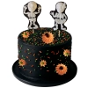 Figurki na tort kościotrupy dynie dekoracje halloween ozdoby na tort 8 sztuk