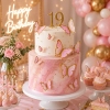 Topper na tort 20 sztuk motylki na roczek baby shower dekoracje urodzinowe