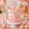 Topper na tort 20 sztuk motylki na roczek baby shower dekoracje urodzinowe