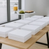Pudełko na ciasto 10 sztuk opakowanie karton na tort chrzest wesele biały 42x32x13