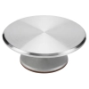Patera obrotowa dekorator do tortu ciasta aluminiowa 36 cm dekoracje urodzinowe stabilna ciężka