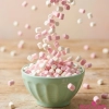Posypka cukrowa pianki Marshmallows 15g biało różowe dekoracje do lodów gofry czekolady