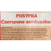 Posypka cukrowa serca serduszka walentynki dekoracja na tort czerwony 1kg