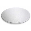Podkład pod tort 33 cm gruby srebrny podkładka pod tort trwały sztywny duży
