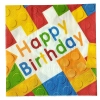 SERWETKI PAPIEROWE happy birthday na urodziny KLOCKI lego 10 szt