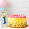 Świeczka na tort niebieska cyfra 1 świeczki urodzinowe brokatowe z koroną