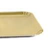 Taca podkład na ciasto złota 20 cm x 14 cm podkładka pod ciasto sztywny 5 sztuk