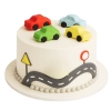 Figurka cukrowa dekoracja tort samochód auto mini autka ozdoby na tort 4 sztuki