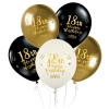 Balony na 18 urodziny dekoracje urodzinowe ozdoby balon lateksowy 5 sztuk