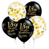 Balony na 18 urodziny dekoracje urodzinowe ozdoby balon lateksowy 5 sztuk