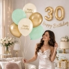 Balony lateksowe 6 sztuk kolorowe napis Happy Birthday dekoracje urodzinowe