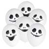 Balony lateksowe 6 sztuk duchy duszki śmieszne miny dekoracje halloween