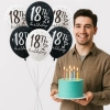 Balony na 18 urodziny dekoracje urodzinowe ozdoby balon lateksowy 6 sztuk