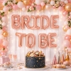 Balony foliowe napis BRIDE TO BE wieczór panieński różowe złoto