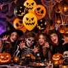 Balony lateksowe 6 sztuk dynia śmieszne miny mix dekoracje halloween