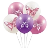 Balony kolorowe motyle dekoracje urodzinowe ozdoby balon lateksowy 5 sztuk