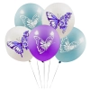 Balony kolorowe motyle dekoracje urodzinowe ozdoby balon lateksowy 5 sztuk