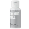 Barwnik olejowy do mas tłustych kremu czekolady szary concrete colour mill 20ml