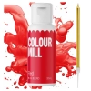 BARWNIK OLEJOWY DO MAS TŁUSTYCH KREMÓW CZEKOLADY CZERWONY colour mill 20ml świeczka w prezencie