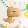 Balon foliowy dinozaur brązowy na hel i powietrze 1szt