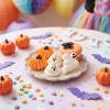 Figurki na tort 6 sztuk dynia duch makaronik z pająkiem cukrowy dekoracje halloween