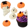 Figurki na tort 6 sztuk dynia duch makaronik z pająkiem cukrowy dekoracje halloween