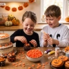 Posypka na tort 50g dynia halloween dekoracje cukrowe na babeczki dynie