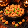 Posypka na babeczki dynia 50 sztuk halloween ozdoby na tort dynie pomarańczowe