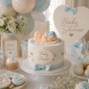 Figurka cukrowa ozdoby na tort bobas chłopiec dekoracje na roczek chrzest baby shower
