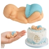 Figurka cukrowa ozdoby na tort bobas chłopiec dekoracje na roczek chrzest baby shower