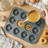 Forma silikonowa donut foremka na babeczki do oponek pączki z dziurką
