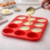 Forma silikonowa do babeczek muffinek deserów 12 gniazd elastyczna