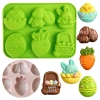 Foremka silikonowa Wielkanocna pisanki jajeczka zajączek kurczaczek forma do pieczenia Wielkanoc