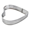 Foremka do tartaletek forma perforowana do pieczenia tarty serce ring rant średnica 10 cm wysokość 2 cm