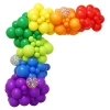 Balony kolorowe girlnda balonowa dekoracja zestaw xl balon 138 szt