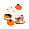 Figurka cukrowa dekoracje halloween dynie duszek makaronik z pająkiem ozdoby na tort